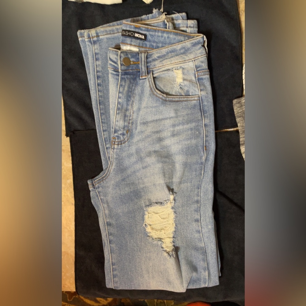 brand new fashion nova jeans wide leg size 0